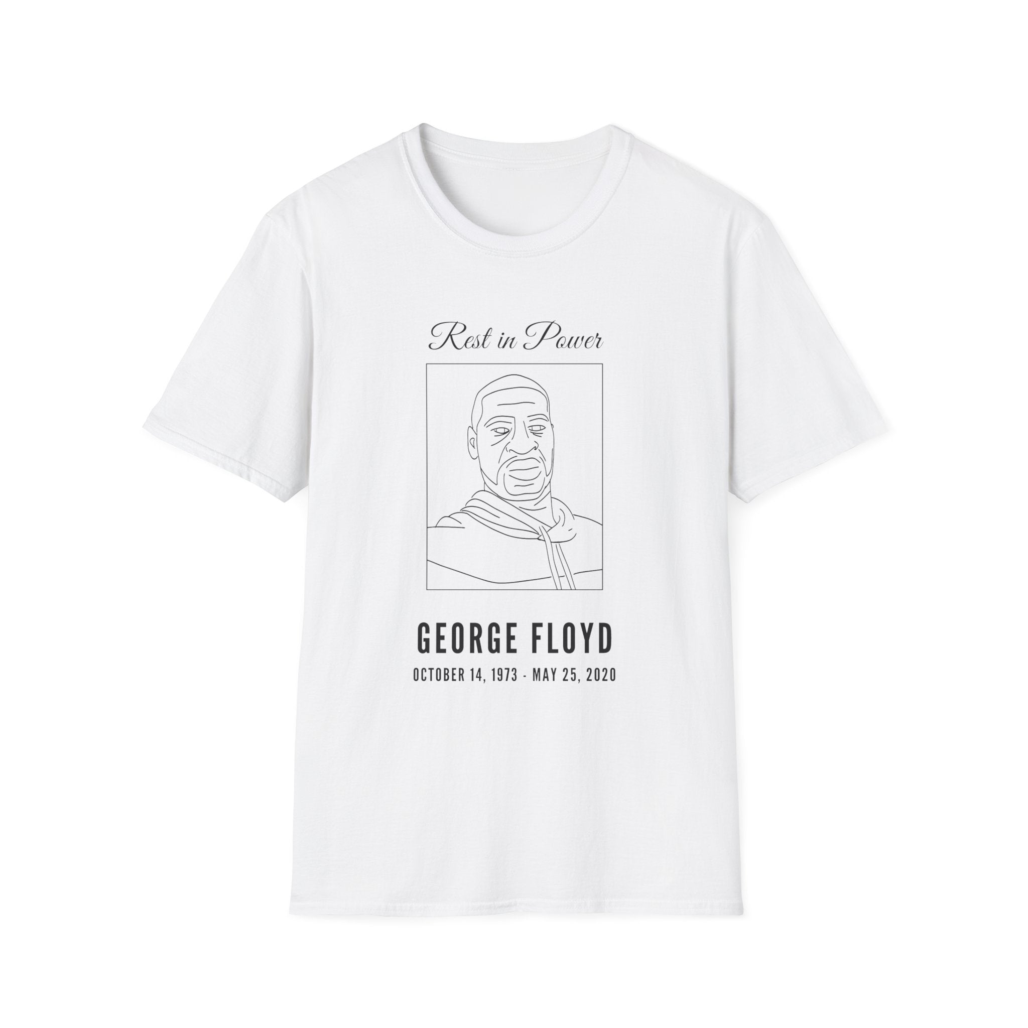 George Floyd Memorial Line Art Shirt