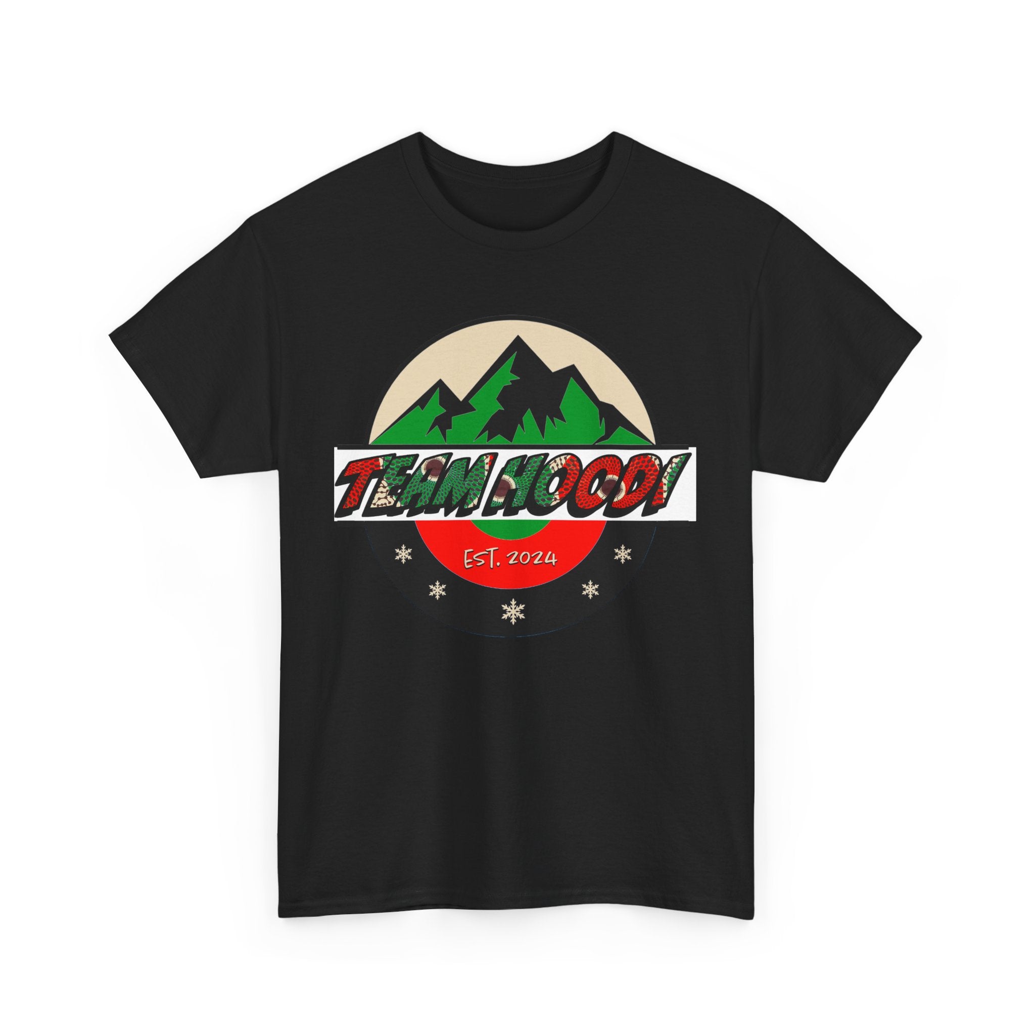 Unisex Heavy Cotton Tee with Team Hoodi Official Design - Show Your Support for your Favorite Nigerian Mixed Doubles Curling Team