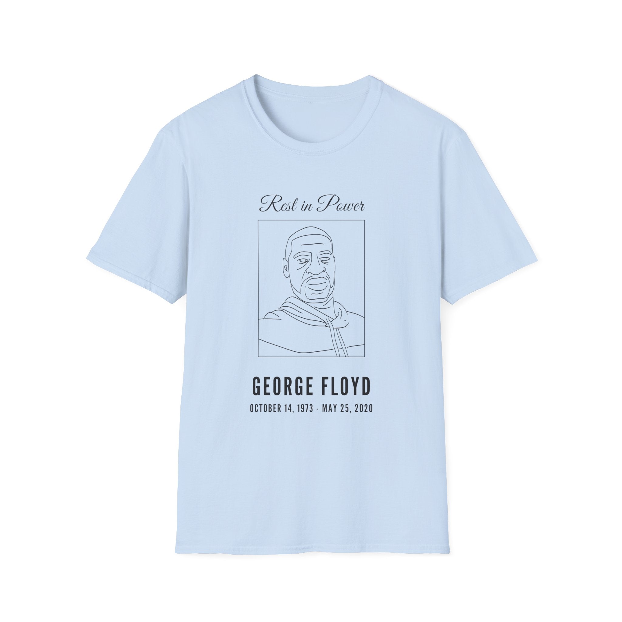 George Floyd Memorial Line Art Shirt