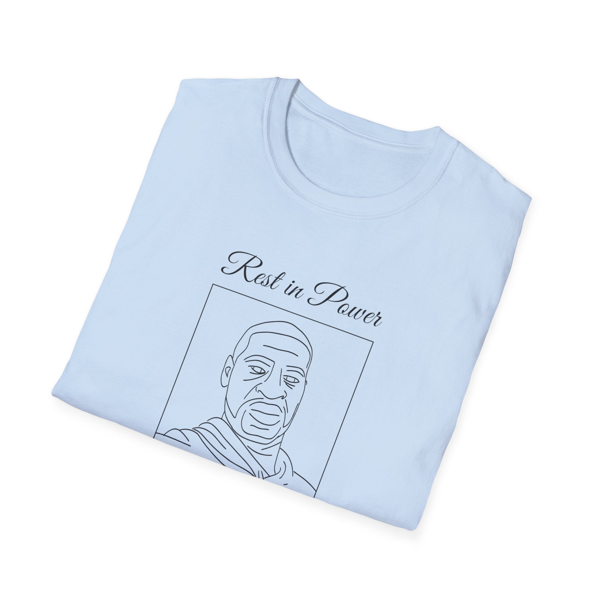 George Floyd Memorial Line Art Shirt