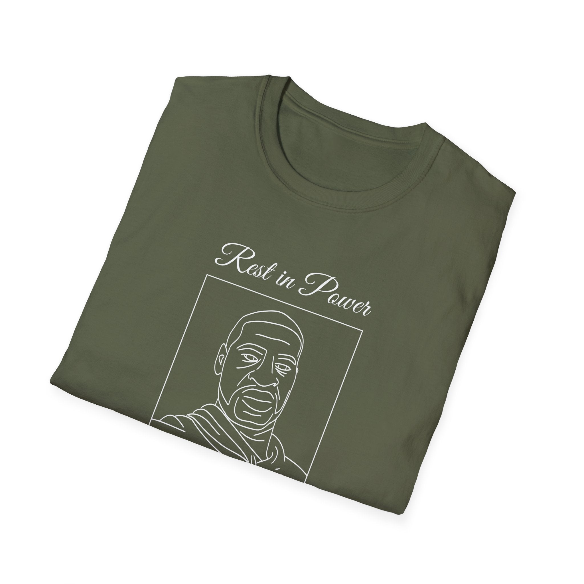 George Floyd Memorial Line Art Shirt