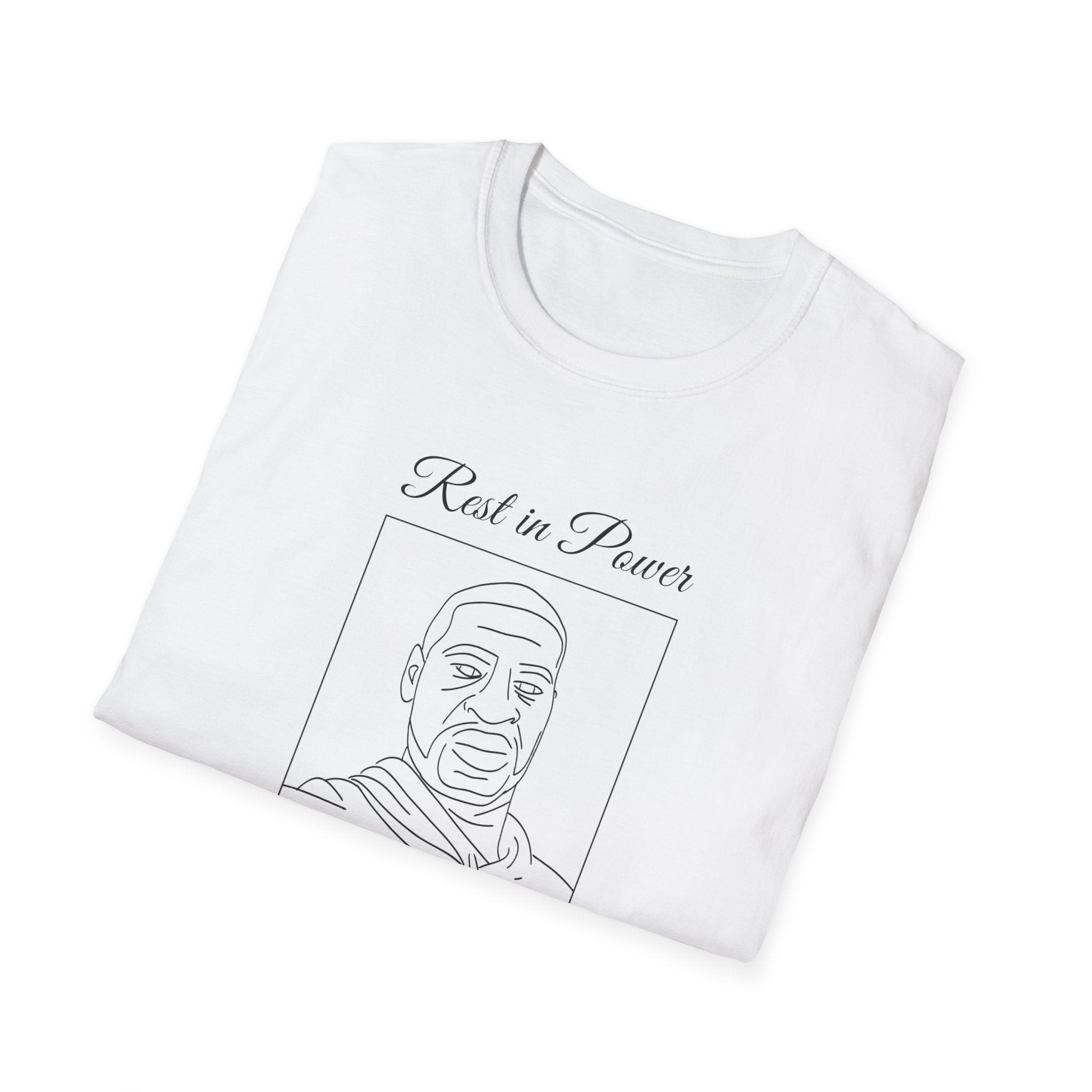 George Floyd Memorial Line Art Shirt