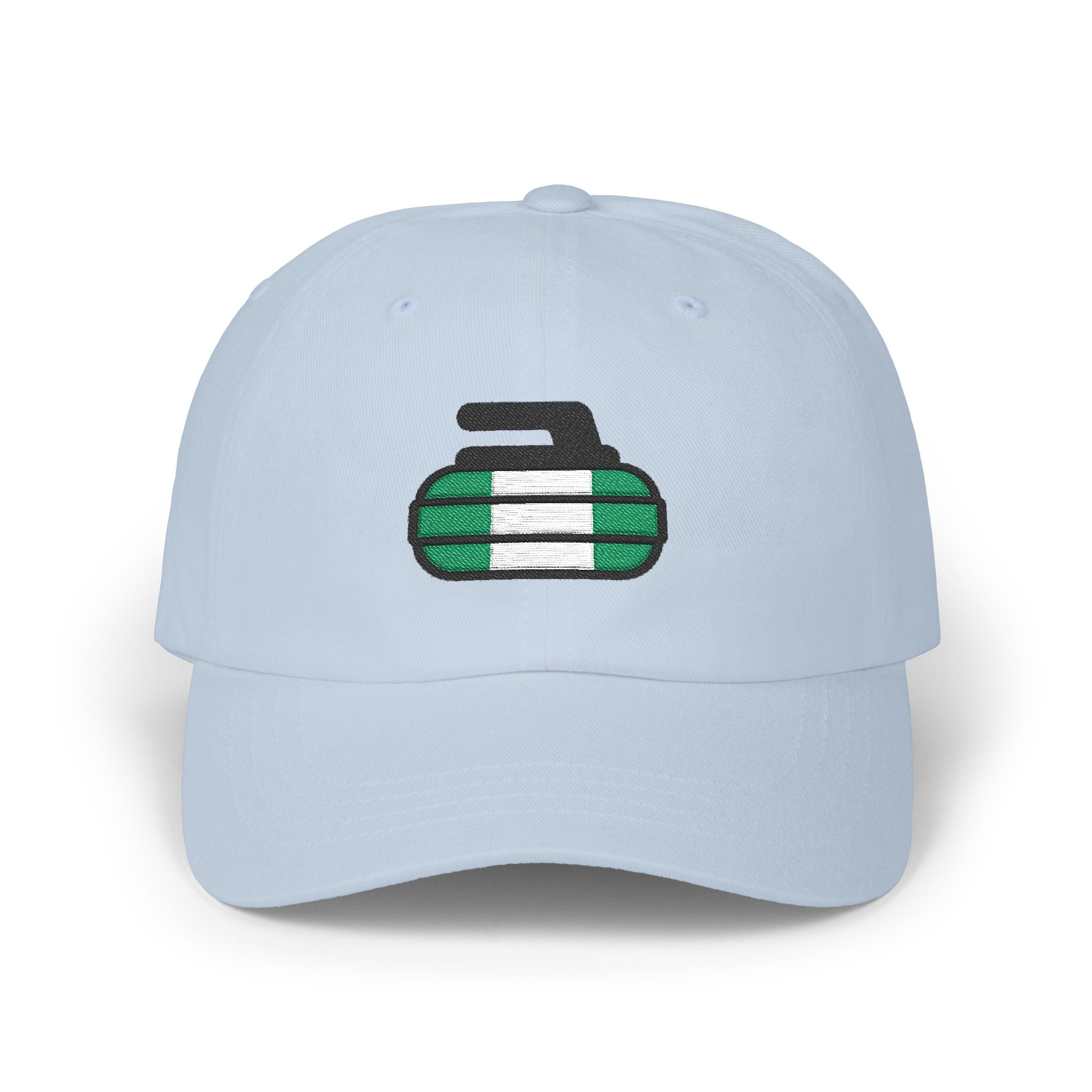 Nigeria Curling Federation Classic Dad Hat with Green and White Design