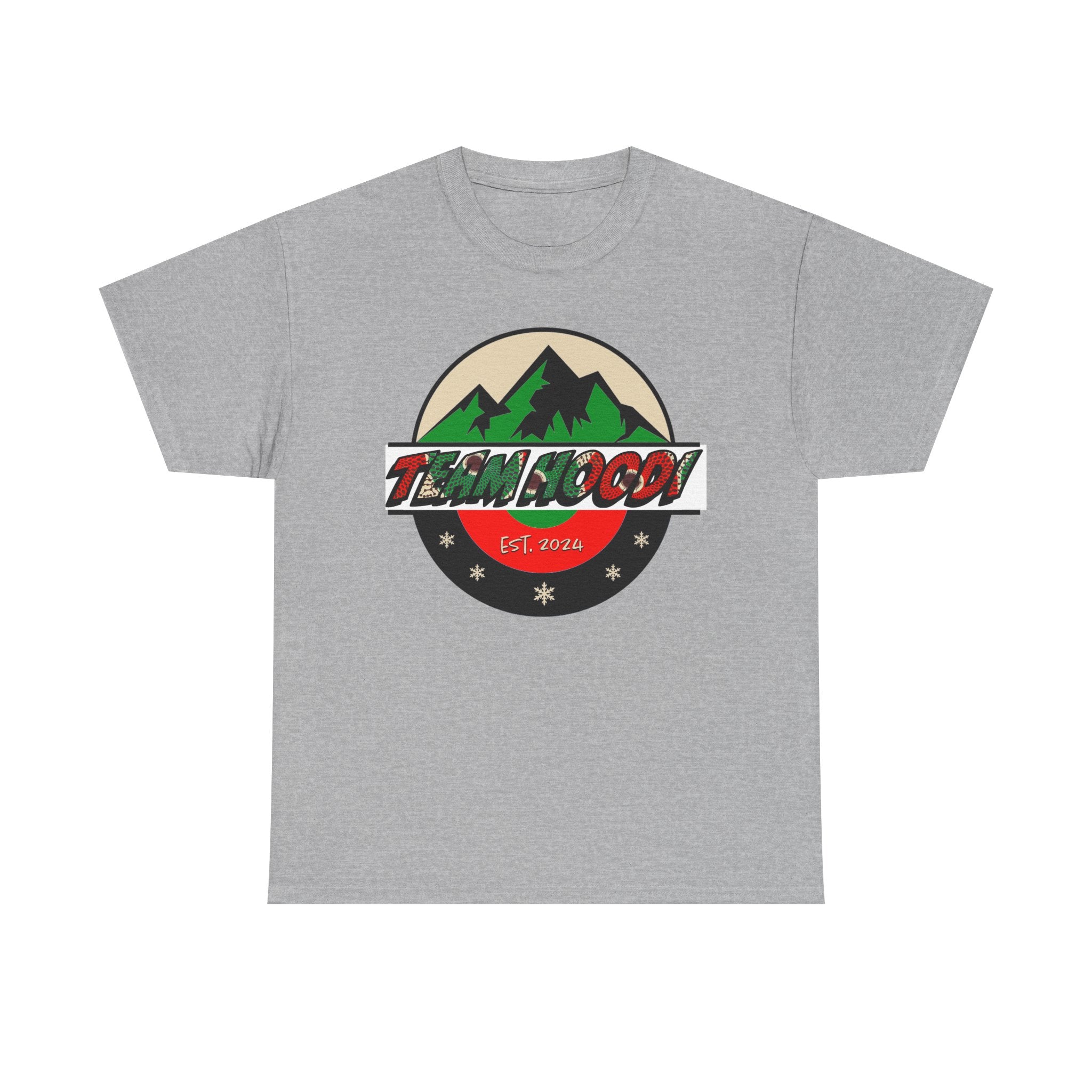 Unisex Heavy Cotton Tee with Team Hoodi Official Design - Show Your Support for your Favorite Nigerian Mixed Doubles Curling Team