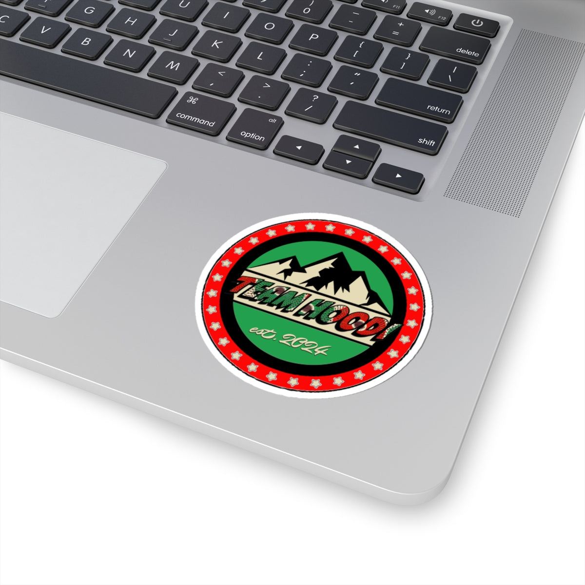 Team Hoodi Mixed Doubles Circle Logo Kiss-Cut Sticker