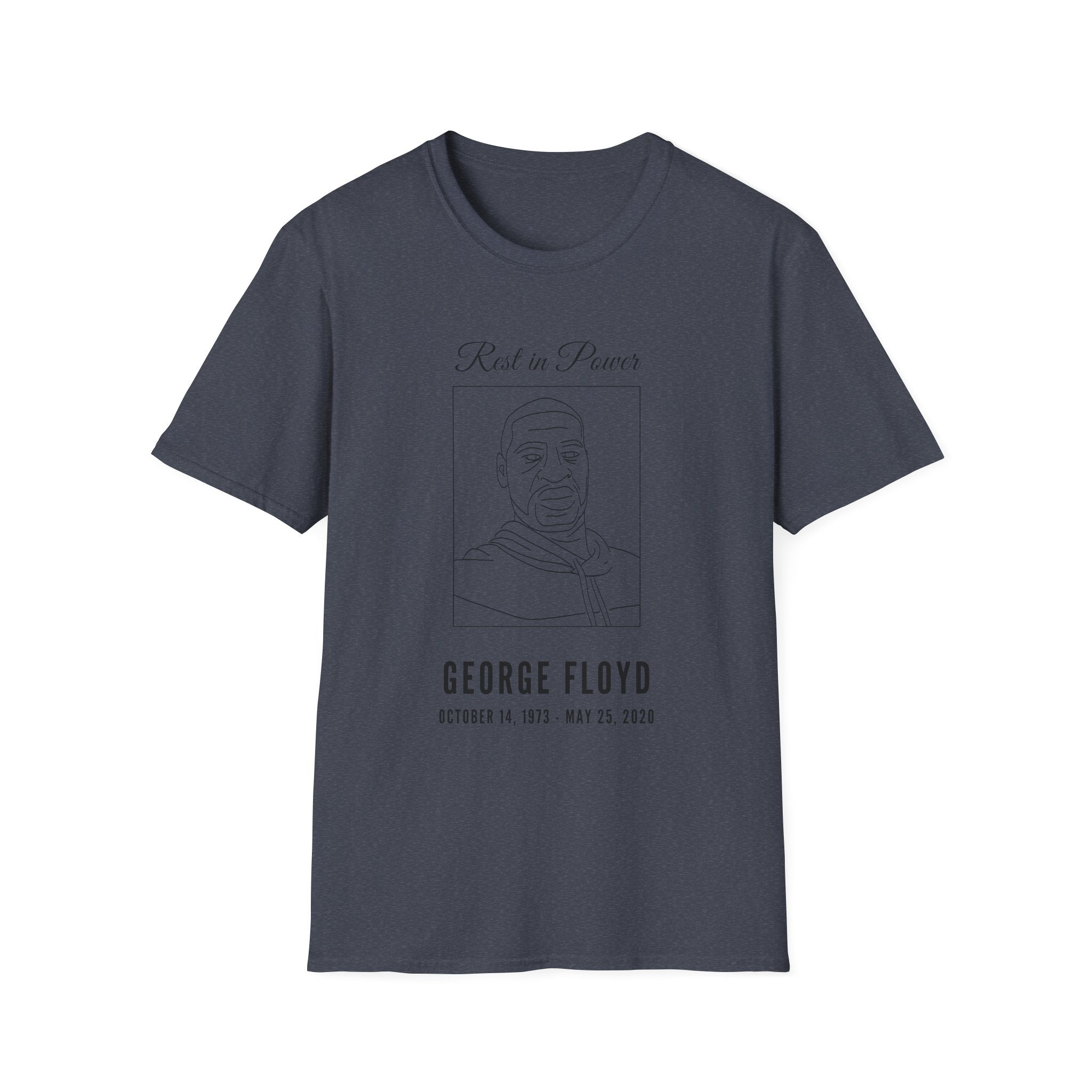 George Floyd Memorial Line Art Shirt