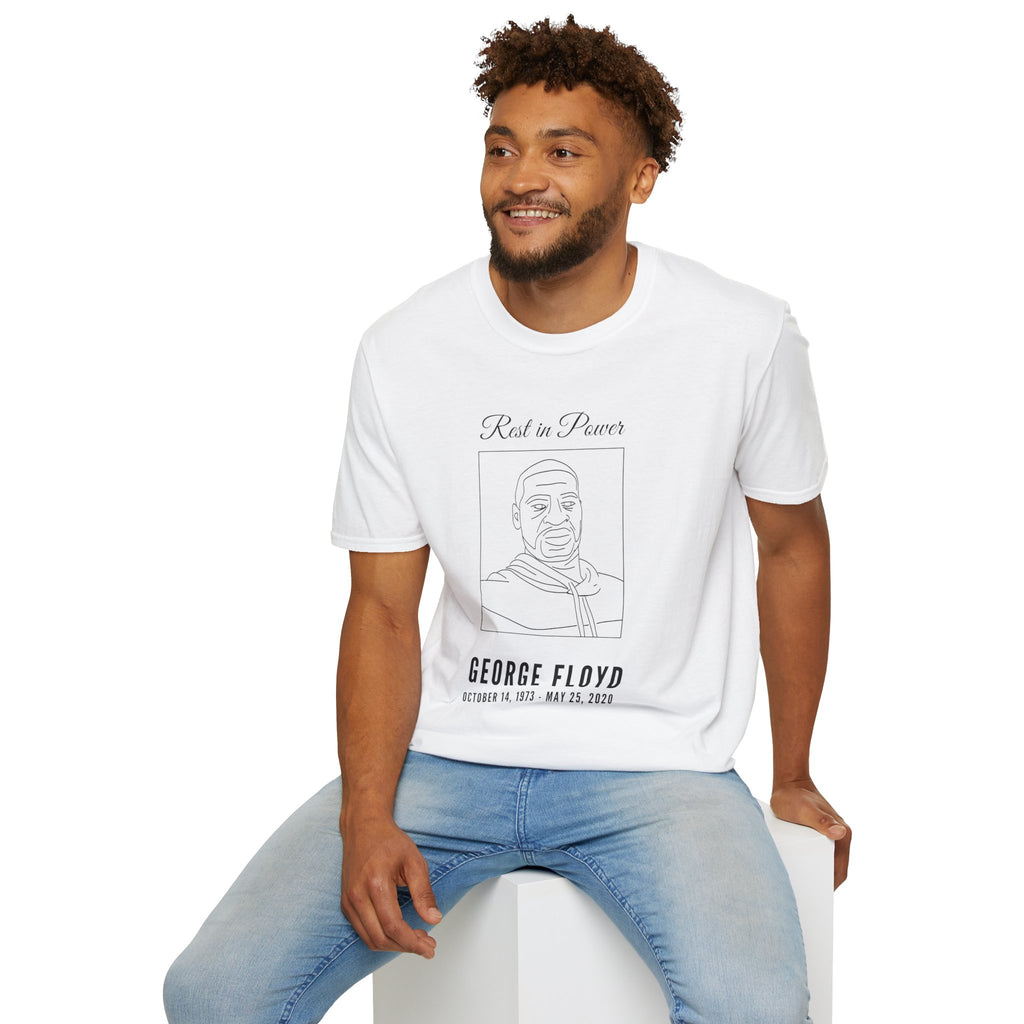 George Floyd Memorial Line Art Shirt
