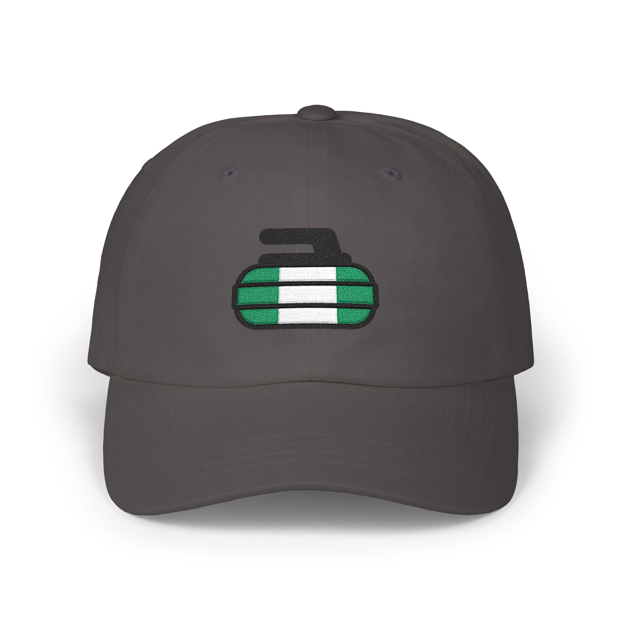 Nigeria Curling Federation Classic Dad Hat with Green and White Design