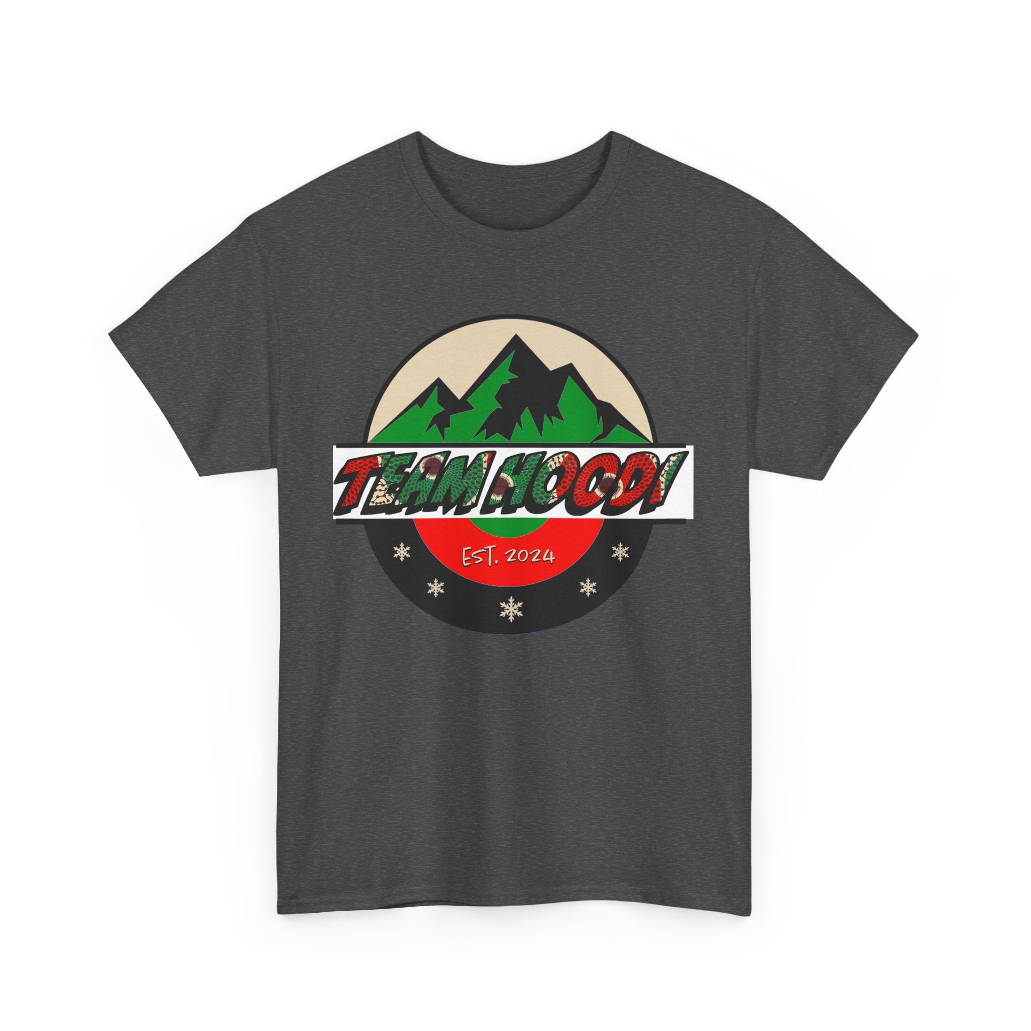 Unisex Heavy Cotton Tee with Team Hoodi Official Design - Show Your Support for your Favorite Nigerian Mixed Doubles Curling Team