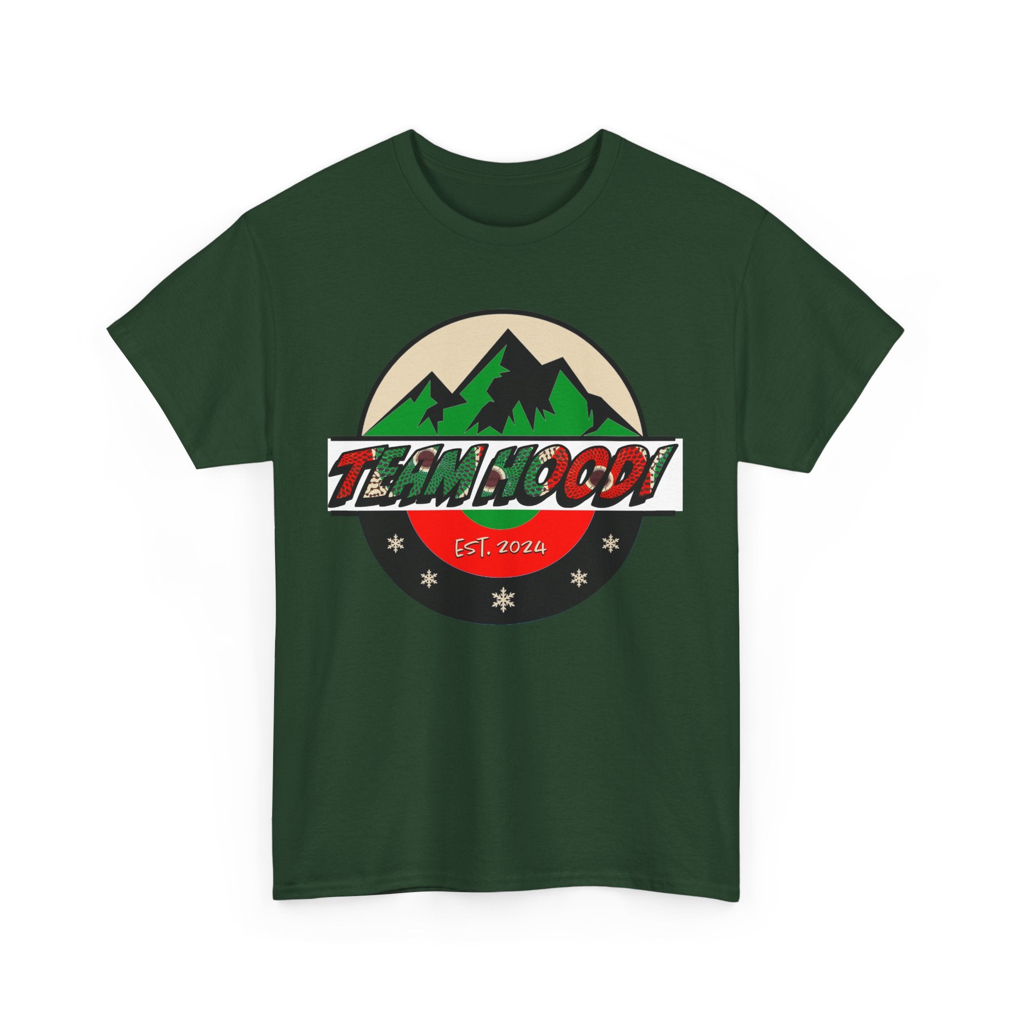 Unisex Heavy Cotton Tee with Team Hoodi Official Design - Show Your Support for your Favorite Nigerian Mixed Doubles Curling Team