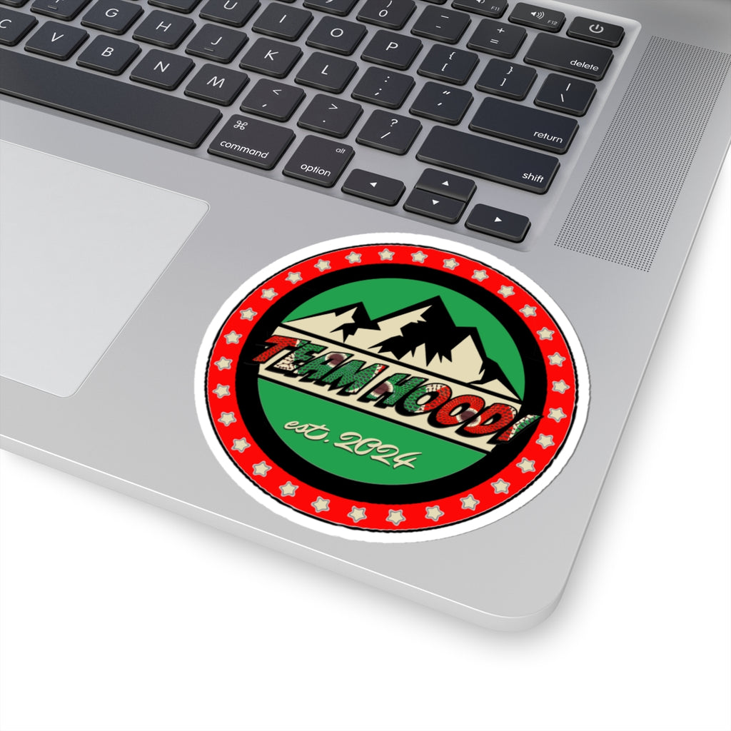 Team Hoodi Mixed Doubles Circle Logo Kiss-Cut Sticker