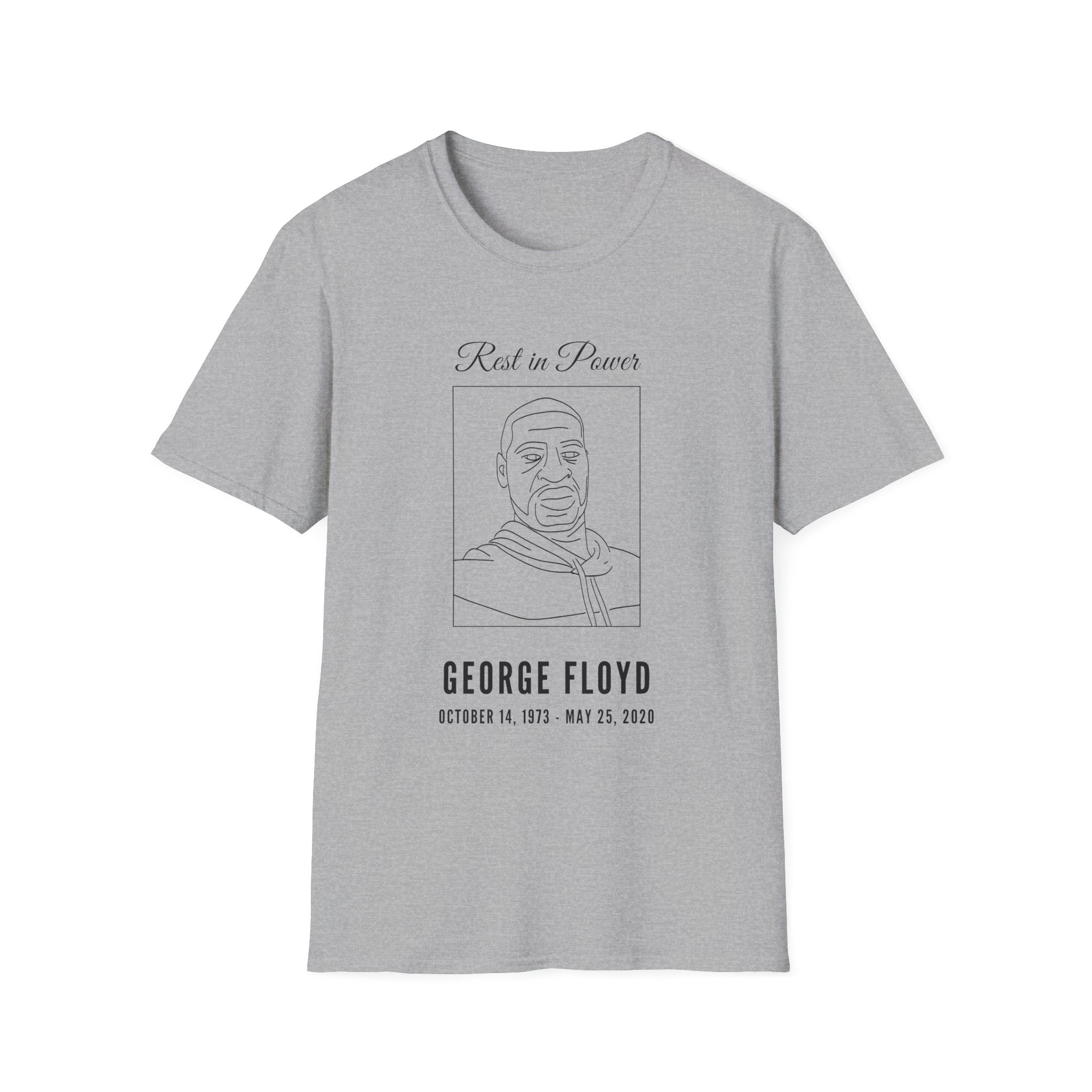 George Floyd Memorial Line Art Shirt