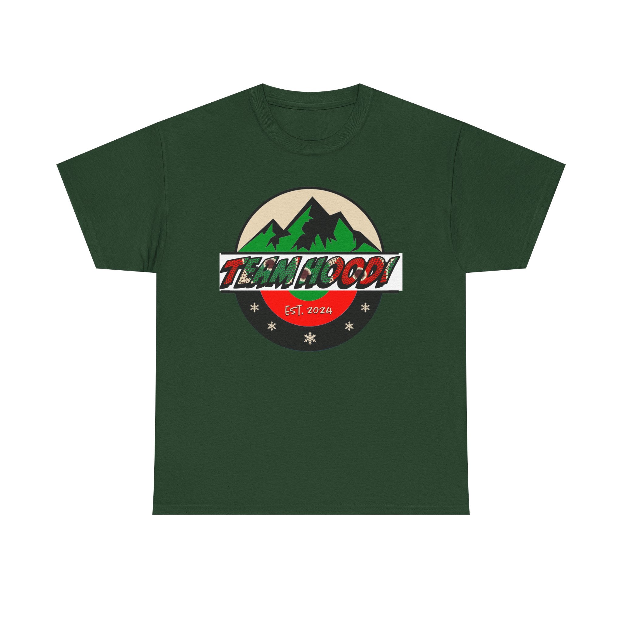 Unisex Heavy Cotton Tee with Team Hoodi Official Design - Show Your Support for your Favorite Nigerian Mixed Doubles Curling Team