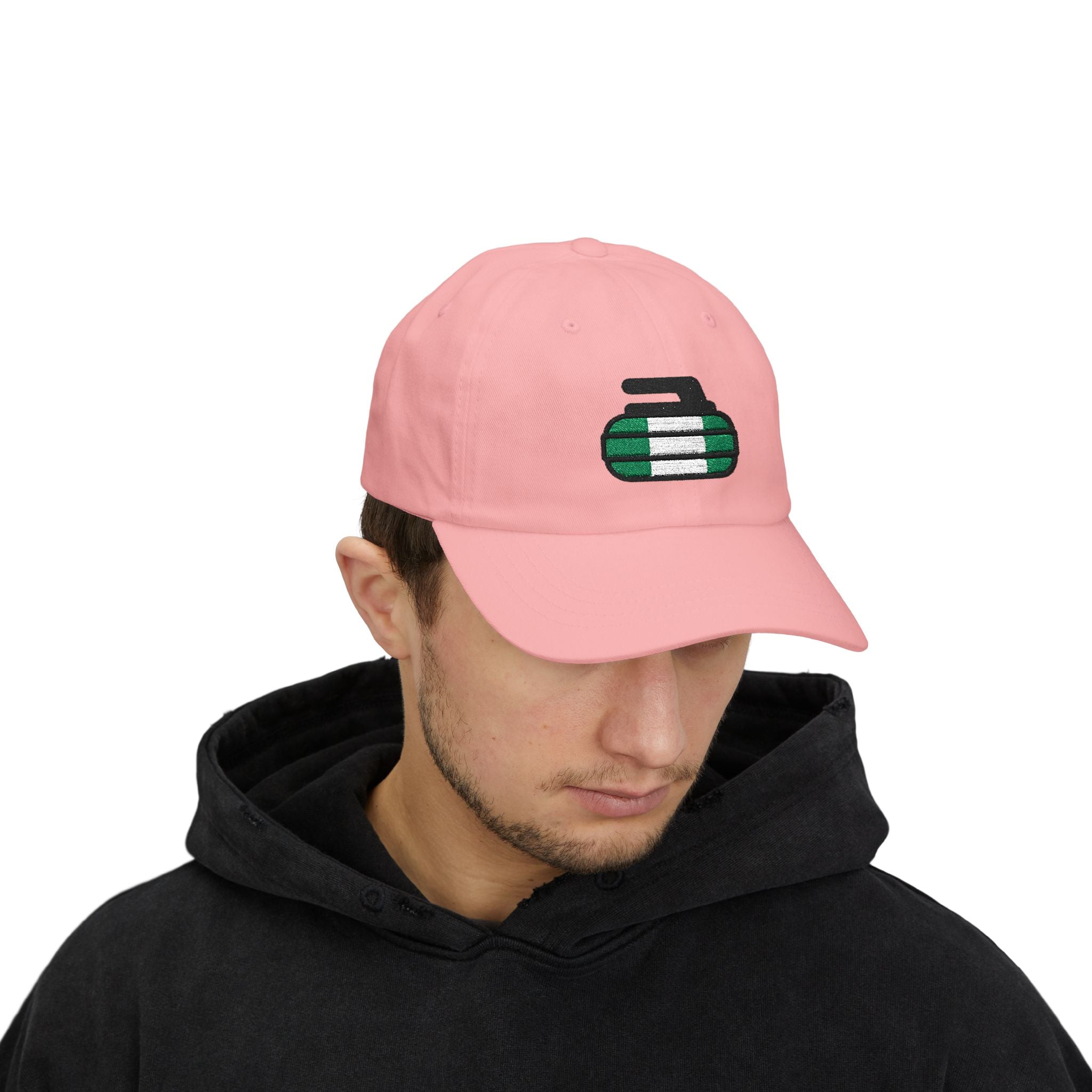 Nigeria Curling Federation Classic Dad Hat with Green and White Design