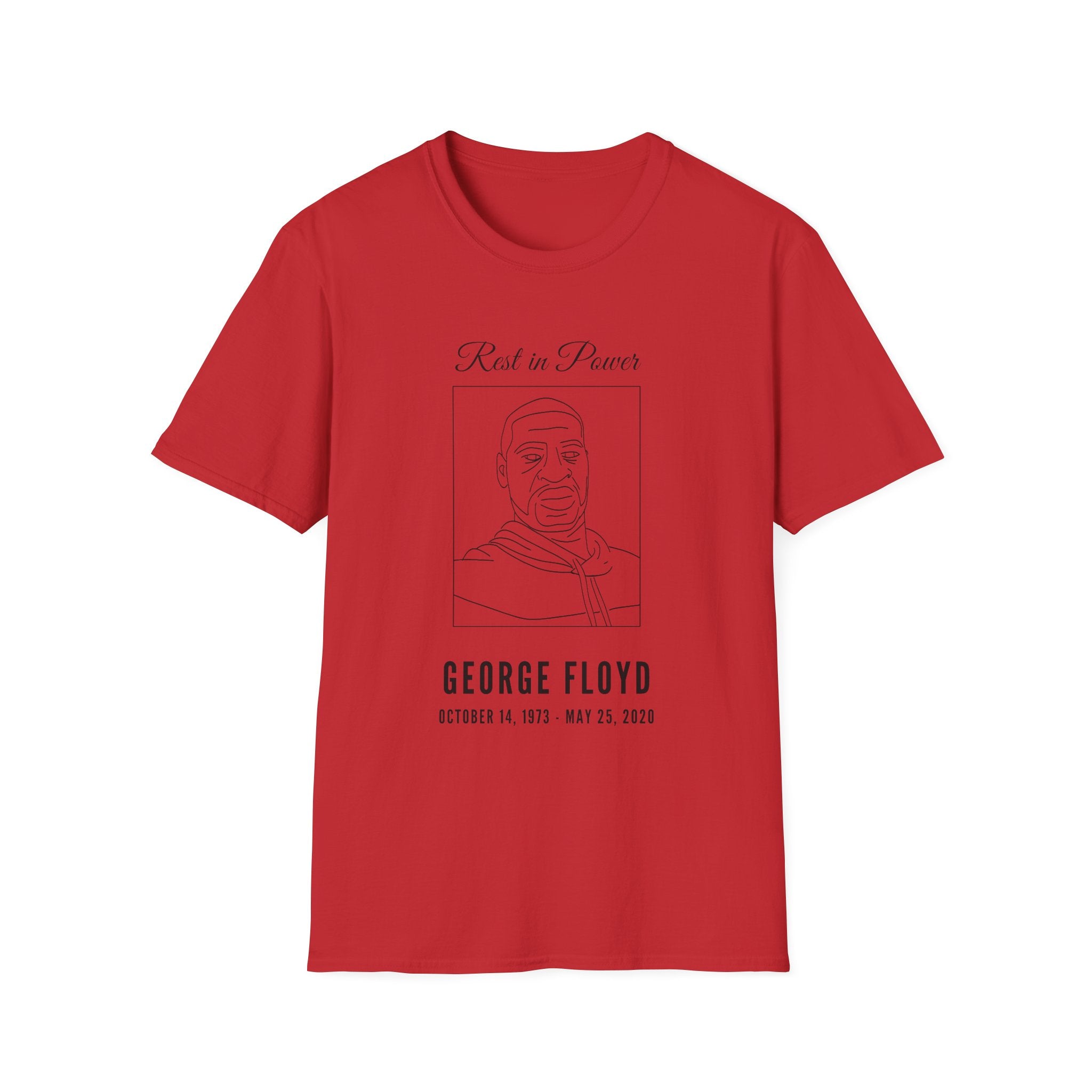 George Floyd Memorial Line Art Shirt
