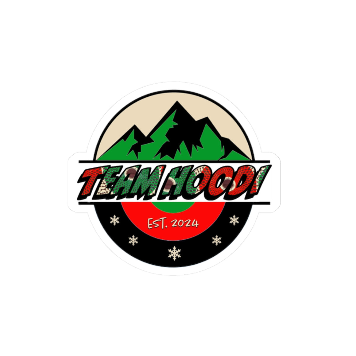 Team Hoodi Kiss-Cut Stickers