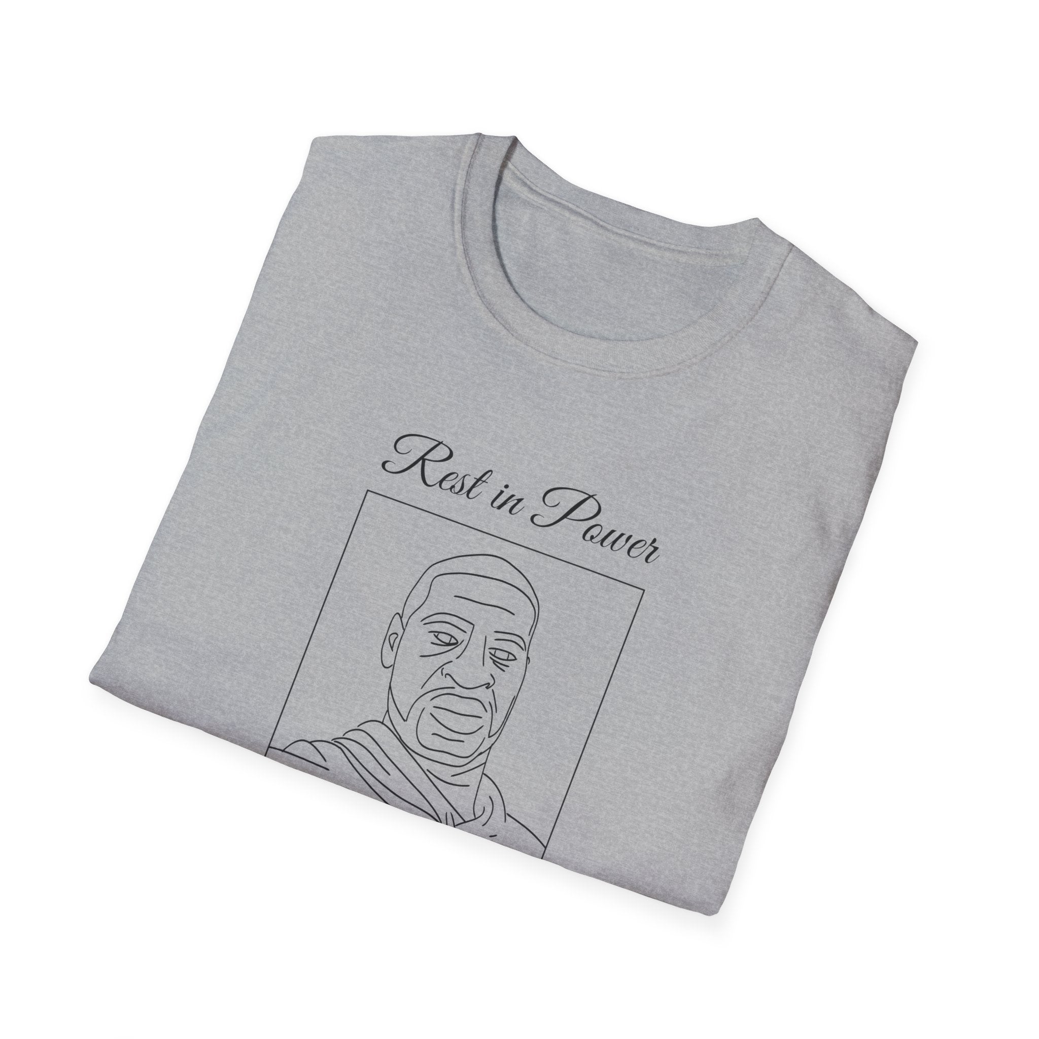 George Floyd Memorial Line Art Shirt