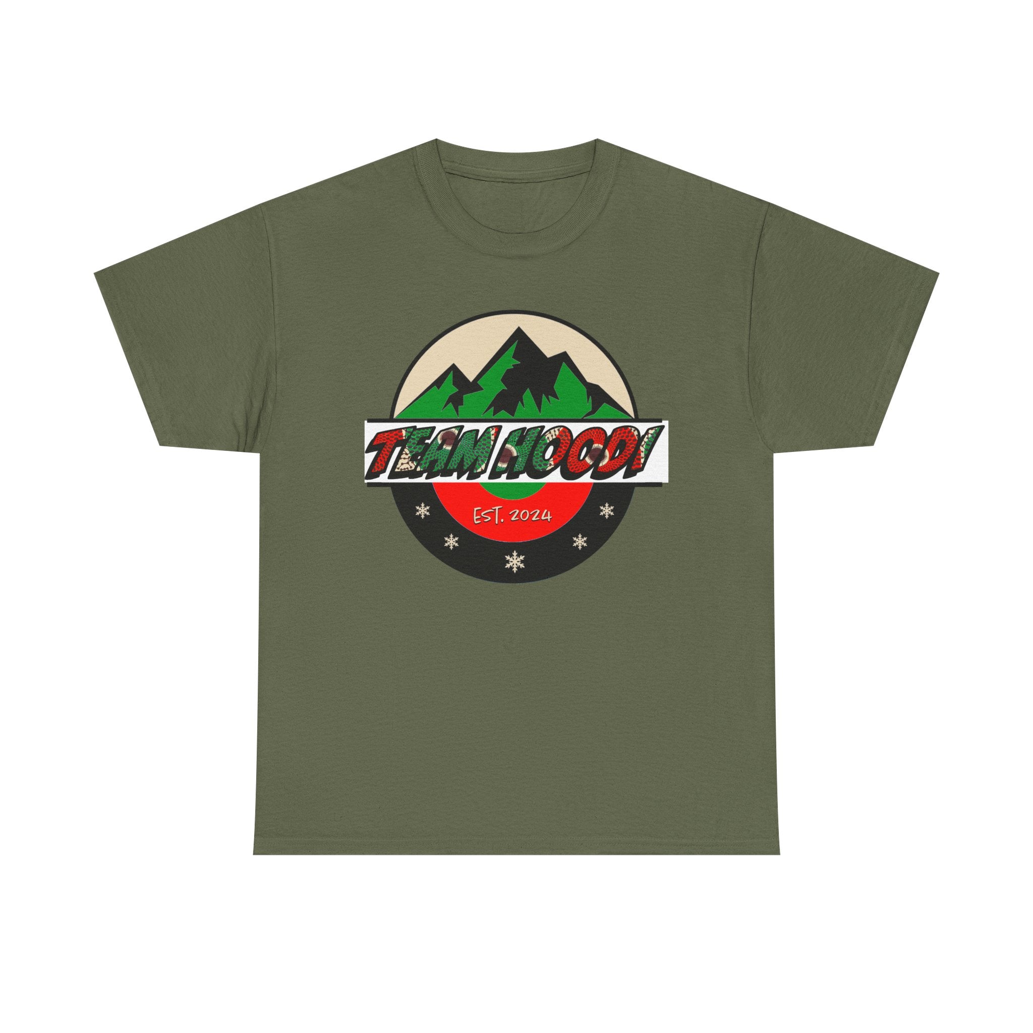 Unisex Heavy Cotton Tee with Team Hoodi Official Design - Show Your Support for your Favorite Nigerian Mixed Doubles Curling Team