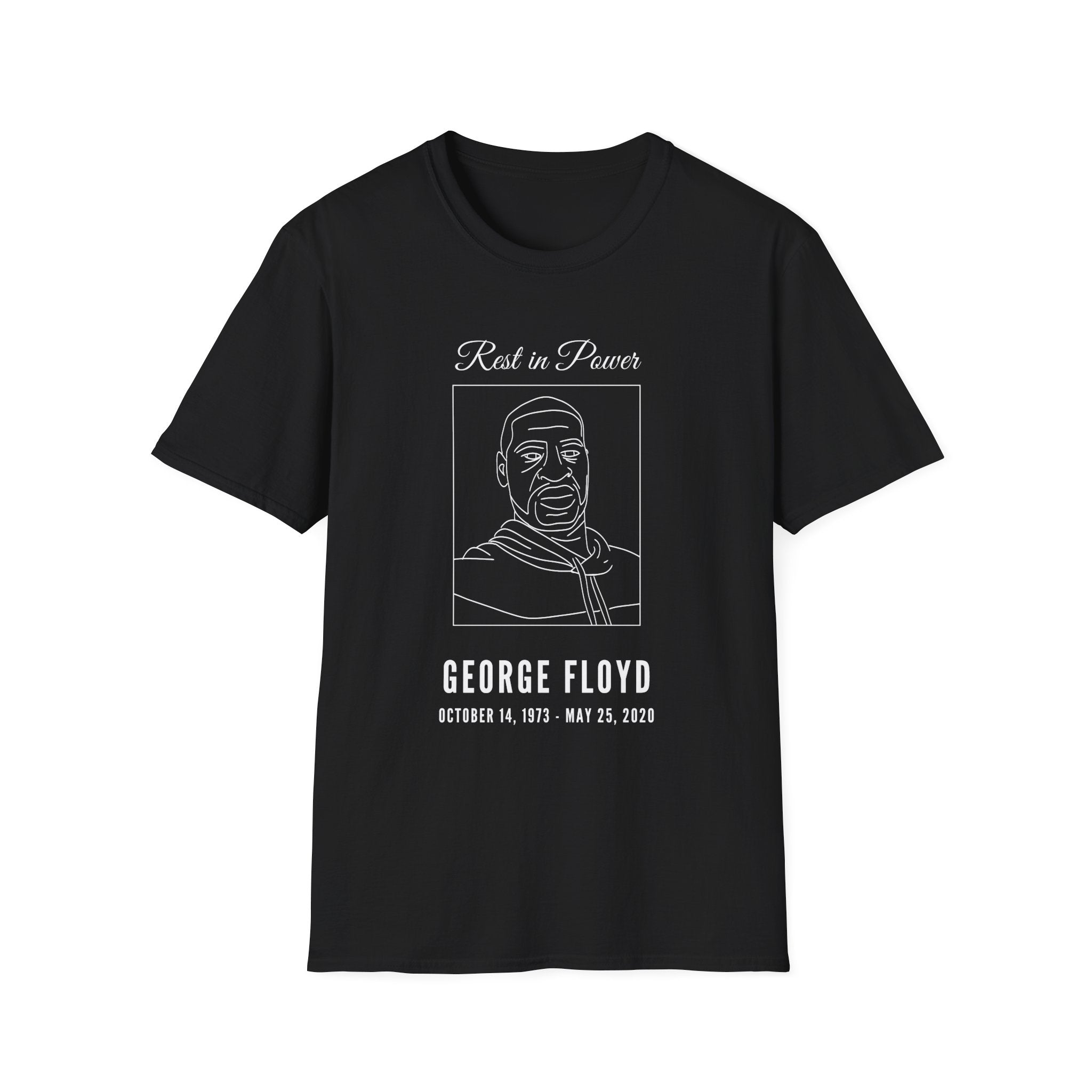 George Floyd Memorial Line Art Shirt