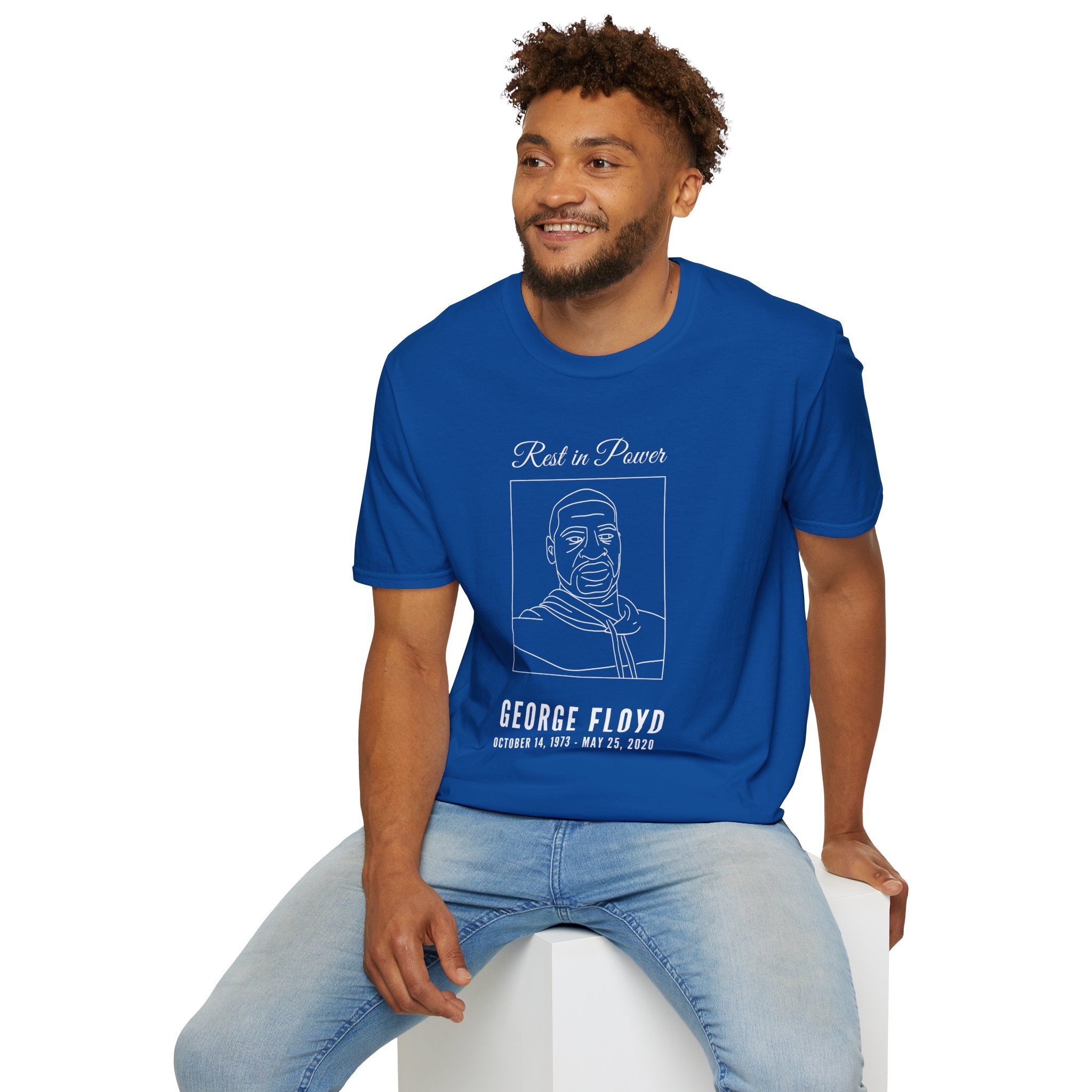 George Floyd Memorial Line Art Shirt