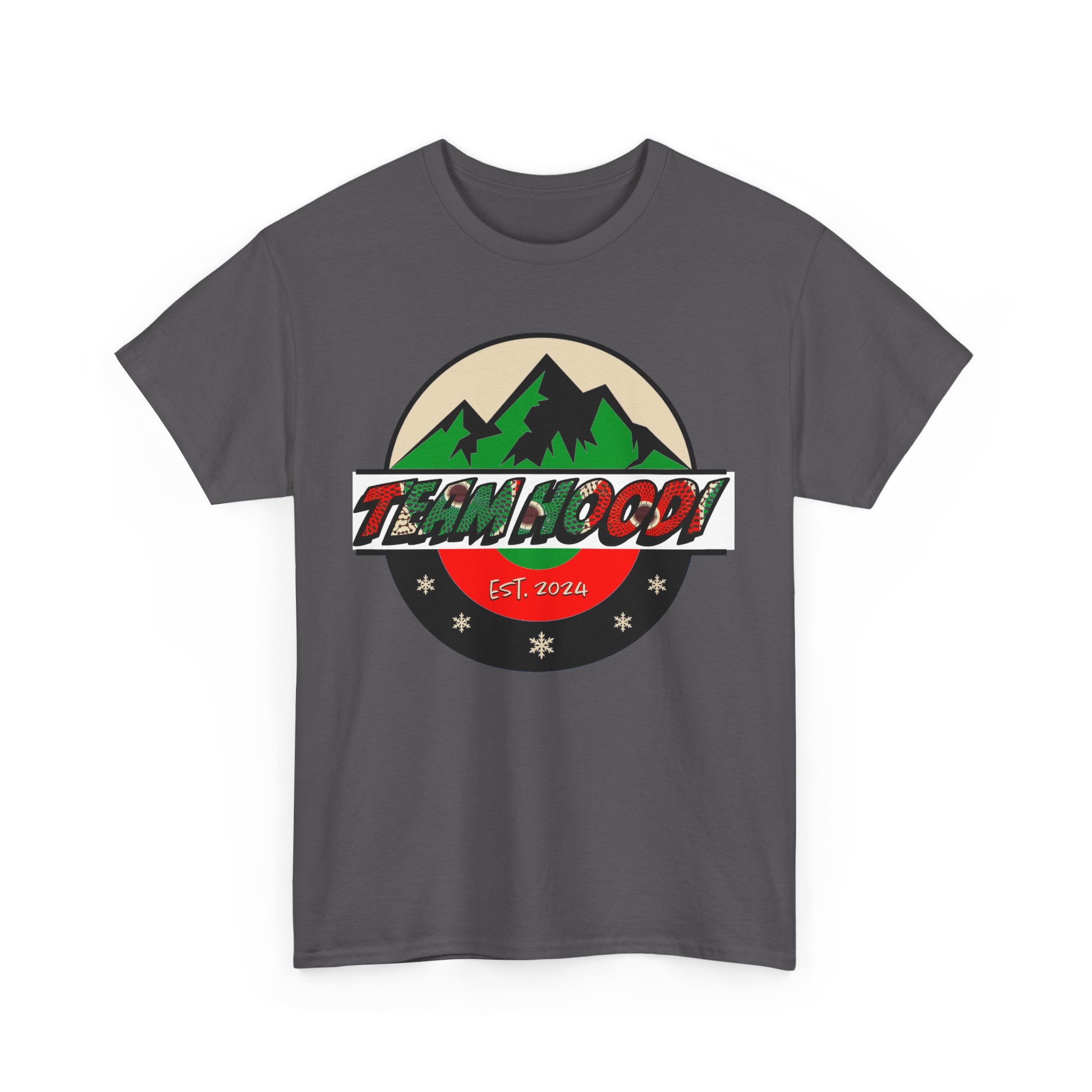 Unisex Heavy Cotton Tee with Team Hoodi Official Design - Show Your Support for your Favorite Nigerian Mixed Doubles Curling Team